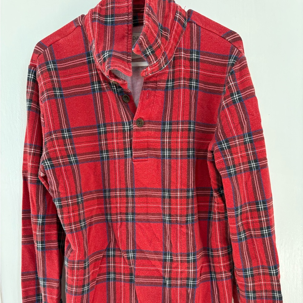 Little sleepies boys holiday plaid shirt size 8
